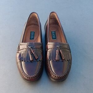 BASS MEN'S "GRAMMER" KILTIE TASSEL LUXURY LEATHER LOAFERS